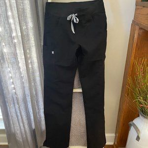 Figs Livingston Black Scrub Pants Women's XS